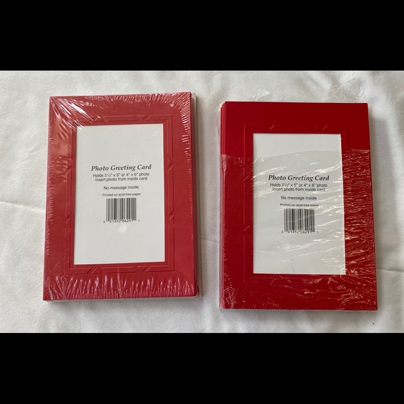 Photo Greeting Cards, Red, NEW - Picture 1 of 3